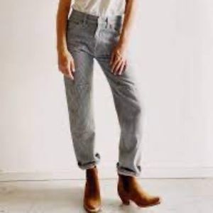 HEY GANG Knee Patch Railroad Denim